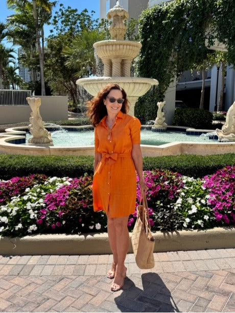 Fine linen shirtdress - Nicolas Rota