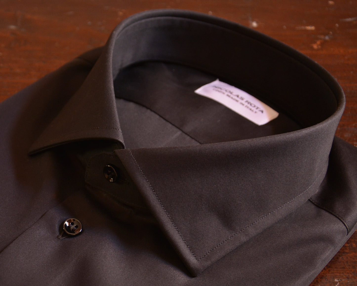 Camicia nera in popeline
