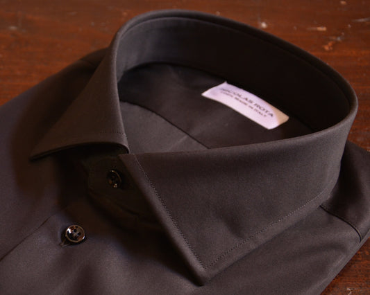 Camicia nera in popeline