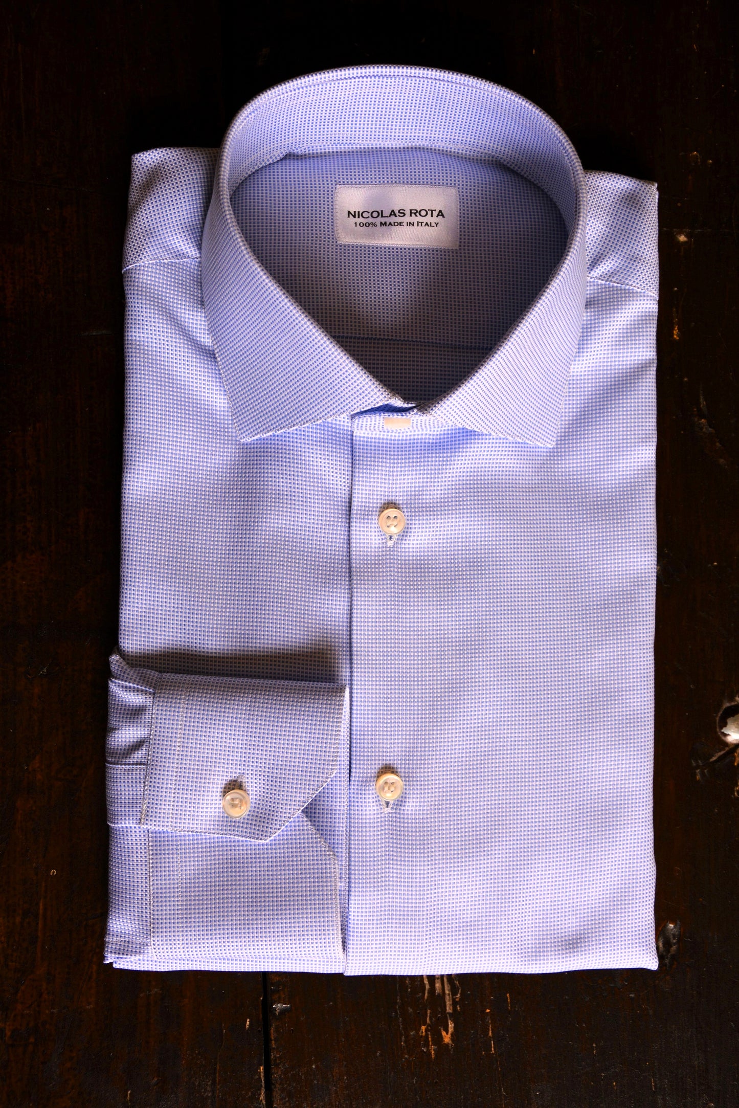 Camicia azzurra in oxford