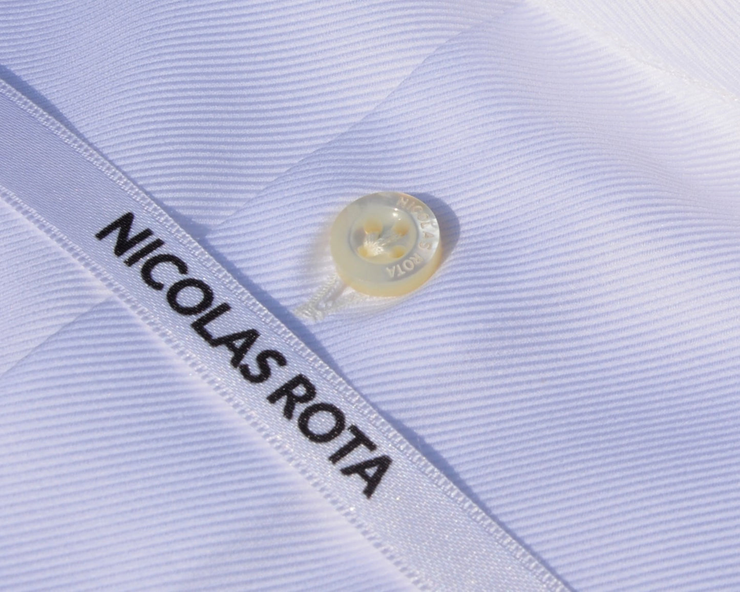 Elegant Men's White Shirt in Soft Twill Thomas Mason - Nicolas Rota