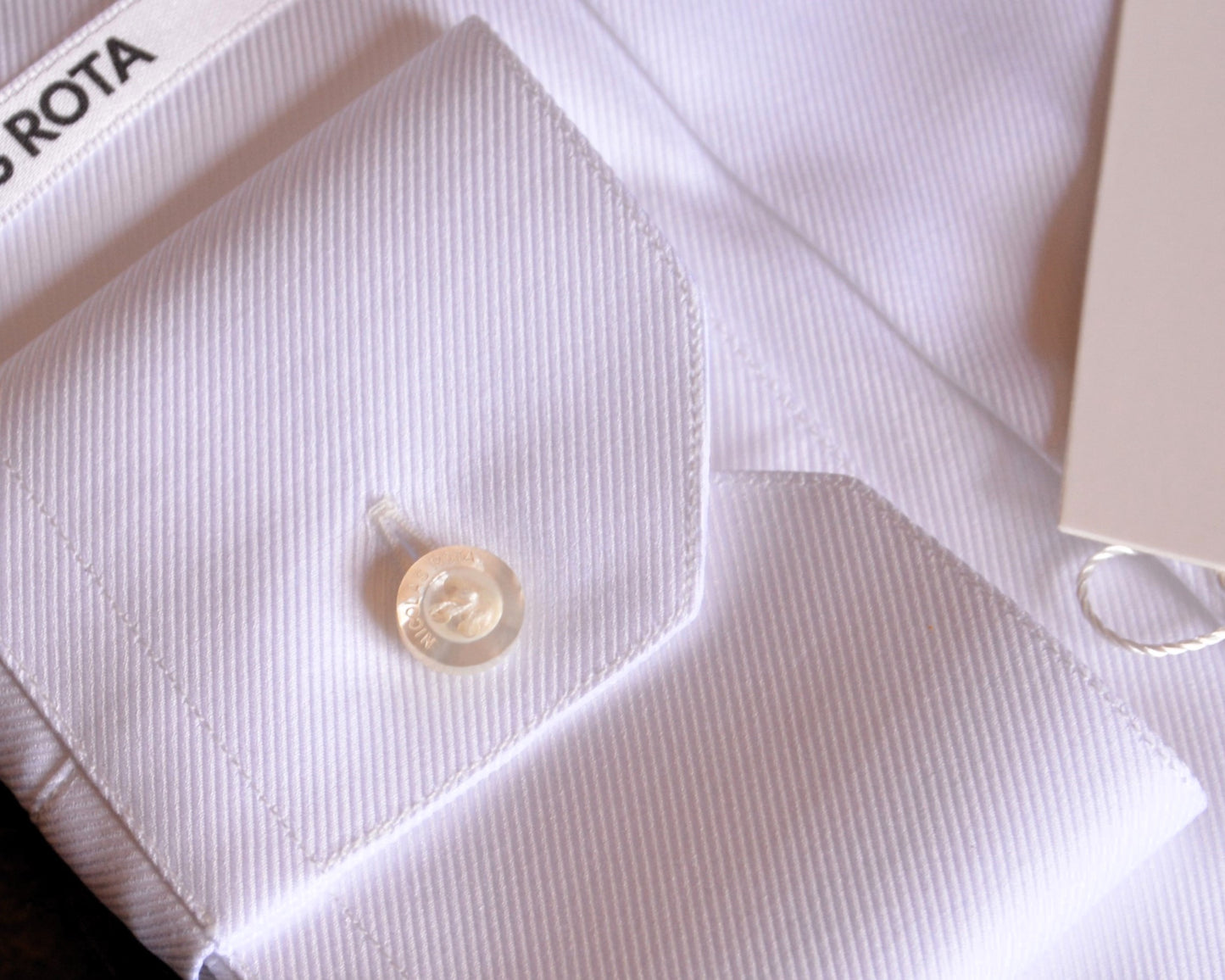 Elegant Men's White Shirt in Soft Twill Thomas Mason - Nicolas Rota