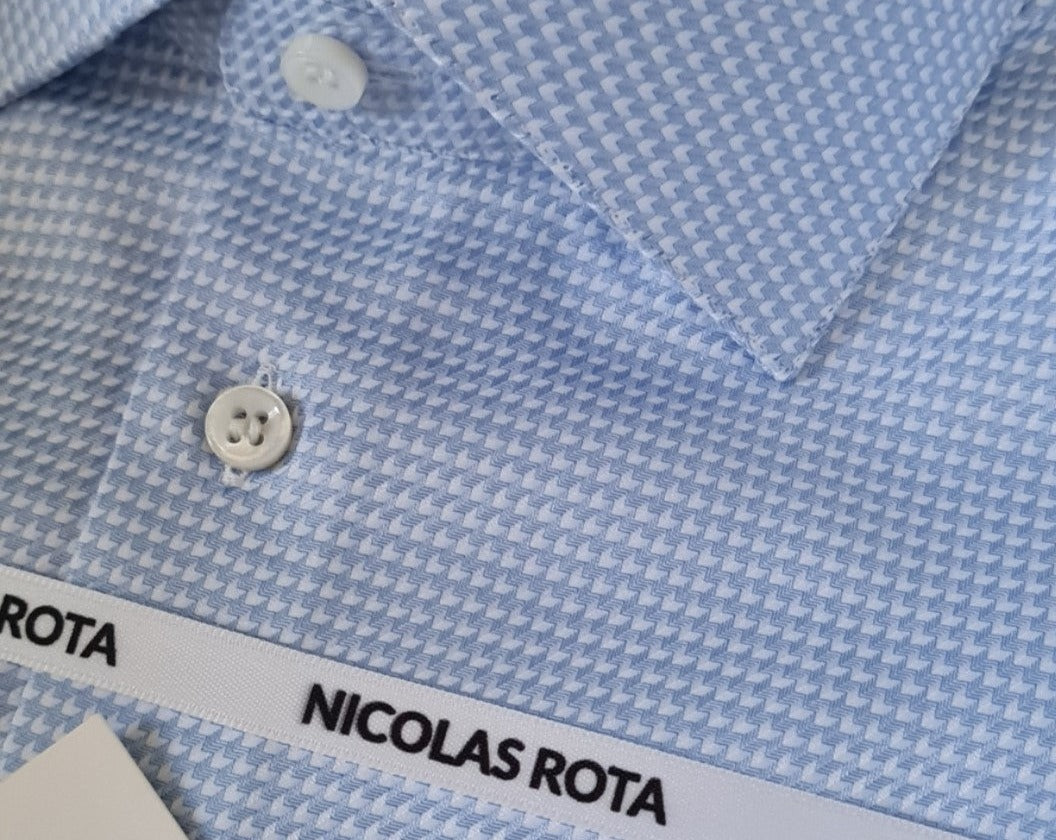 VENEZIA Camicia artigianale da uomo in cotone twill